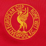 1977 LFC UCL Final Home Red Retro Soccer Jersey