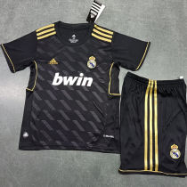 2011/12 RM Away Black Retro Kids Soccer Jersey