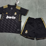 2011/12 RM Away Black Retro Kids Soccer Jersey