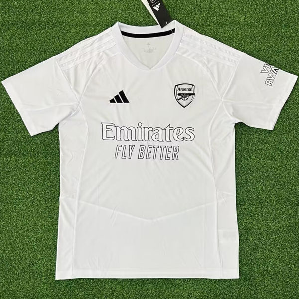 2024 ARS White Special Version Fans Jersey 胸前广告黑边