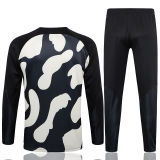 2024 PSG Black Yellow Kids Sweater Tracksuit
