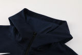 2024 TH FC Sapphire Blue Hoody Zipper Jacket Tracksuit