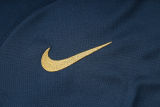 2024 France Sapphire Blue Hoody Zipper Jacket Tracksuit