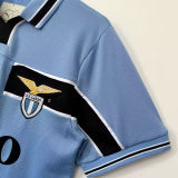 1998/99 Lazio Home Blue Retro Soccer Jersey