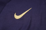 2024 PSG Dark Purple Hoody Zipper Jacket Tracksuit