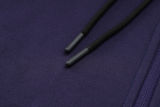 2024 PSG Dark Purple Hoody Zipper Jacket Tracksuit