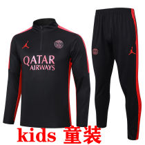 2024 PSG Black Kids Sweater Tracksuit