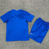 2008/09 M Utd Third Blue Retro Kids Soccer Jersey