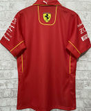 2024 Ferrari F1 Red Red POLO Team T-Shirt 拉链