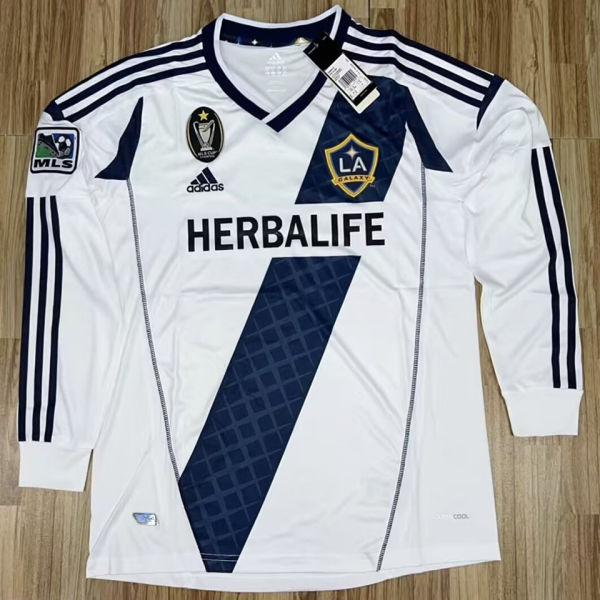 2012/13 LA Galaxy FC Home White Retro Long Sleeve Jersey