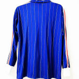 1980/82 France Home Blue Retro Long Sleeve Jersey