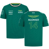 2024 ALONSO #14 Aston Martin F1 Green Team T-Shirt  (圆领 阿斯顿马丁)