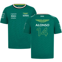 2024 ALONSO #14 Aston Martin F1 Green Team T-Shirt  (圆领 阿斯顿马丁)