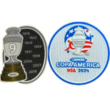 Conmebol Copa America USA 2024+9 Cup Patch Brazil Jersey 2024 美洲杯章+ 巴西专用9字杯 (You can buy it alone OR tell us which jersey to print it on. )