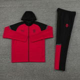 2024/25 AC Red Hoody Zipper Jacket Tracksuit