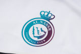 2024/25 Al Nassr  White Kids Hoody Zipper Jacket Tracksuit