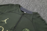 2024/25 PSG Blackish Green Kids Sweater Tracksuit