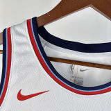 2024/25 Clippers LEONARD #2 White NBA Jerseys