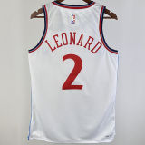 2024/25 Clippers LEONARD #2 White NBA Jerseys