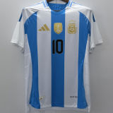 2024/25 Argentina Home Player Version Long Sleeve Jersey  (Have FlFA World Champion 2022 有胸前章)
