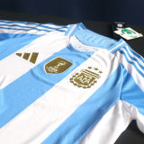 2024/25 Argentina Home Player Version Long Sleeve Jersey  (Have FlFA World Champion 2022 有胸前章)