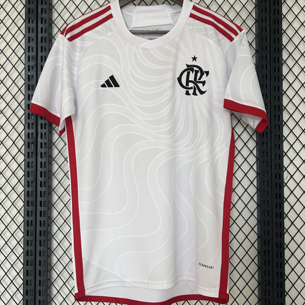 2024/25 Flamengo 1:1 Quality Away White Fans Soccer Jersey
