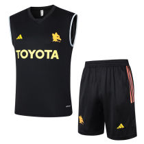 2024/25 Roma Black Vest Training Jersey(A Set)