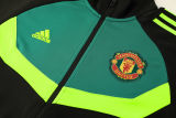 2024/25 M Utd Black Green Jacket Tracksuit