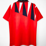 1992 England Away Red Retro Soccer Jersey