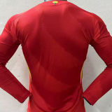 2024/25 Spain Home Red Player Version Long Sleeve Jersey