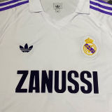 1984/85 RM White Home Retro Soccer Jersey
