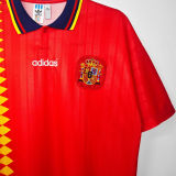 1994 Spain Home Red Retro Soccer Jersey