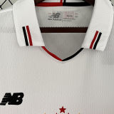 2024/25 Sao Paulo Home White Long Sleeve Soccer Jersey