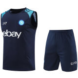 2024/25 Napoli Sapphire Blue Vest Training Jersey(A Set)