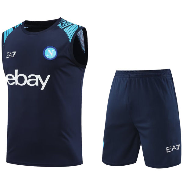 2024/25 Napoli Sapphire Blue Vest Training Jersey(A Set)