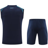 2024/25 Napoli Sapphire Blue Vest Training Jersey(A Set)