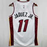 2024/25 Miami Heat JAQUEZ JR. #11 White NBA Jerseys