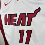 2024/25 Miami Heat JAQUEZ JR. #11 White NBA Jerseys