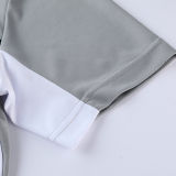 2022 Nk White Grey Short Training Jersey(A Set)