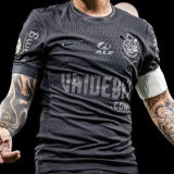 2024/25 Corinthians Away Black Fans Soccer Jersey 硅胶版