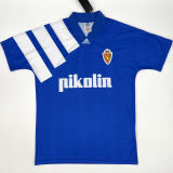 1992/93 Zaragoza Away Blue Retro Soccer Jersey
