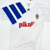 1992/93 Zaragoza Home White Retro Soccer Jersey