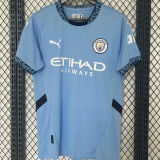 CHAMPIONS #24 Man City Home Blue Fans Jersey 2024/25 新款