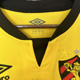 2024/25 Sport Recife Away Yellow Fans Soccer Jersey