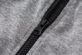 2024/25 PSG Grey Hoody Zipper Jacket Tracksuit