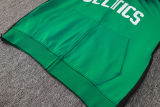 2024/25 Celtics Green Hoody Zipper Jacket Tracksuit