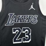 Lakers JAMES #23  Black Honor Edition NBA Jerseys
