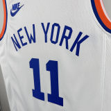 NY Knicks BRUNSON #11 White 75th Retro NBA Jerseys 75周年