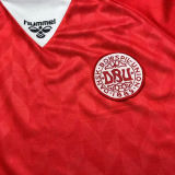 1988 Denmark Home Red Retro Soccer Jersey