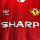 1988/90 M Utd Home Red Retro Soccer Jersey